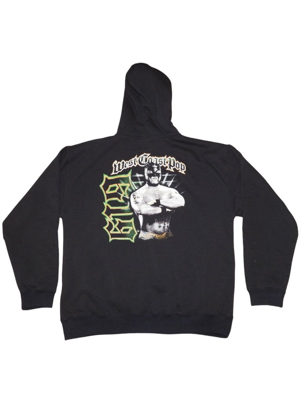 Vintage Y2k Rey Mysterio WWF 619 West Coast Pop Pullover Hoodie Sweatshirt XL